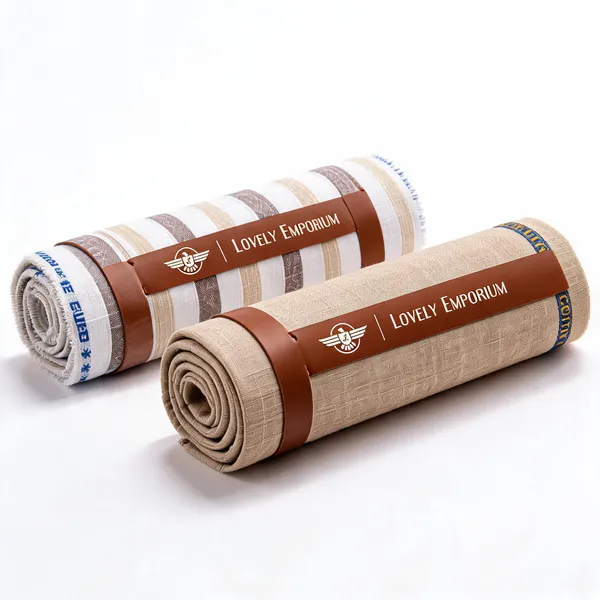 Giza_Cotton_Beige_Grey_Striped_&_Textured_Unstitched_Fabric_Set