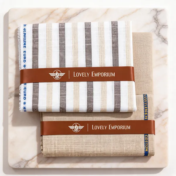 Giza_Cotton_Beige_Grey_Striped_&_Textured_Unstitched_Fabric_Set