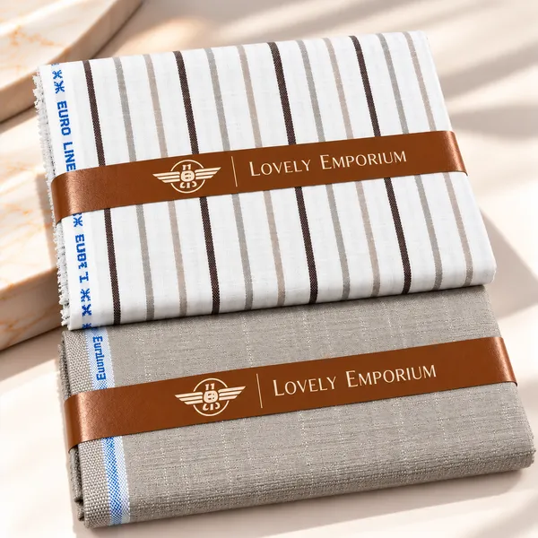 White_And_Grey_Striped_Unstitched_Fabric_For_Men