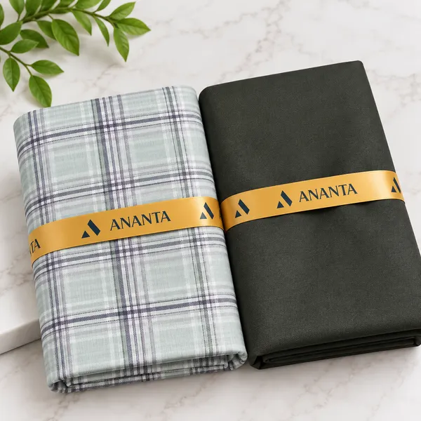 Checked_And_Solid_Pattern_Bedsheet_Set