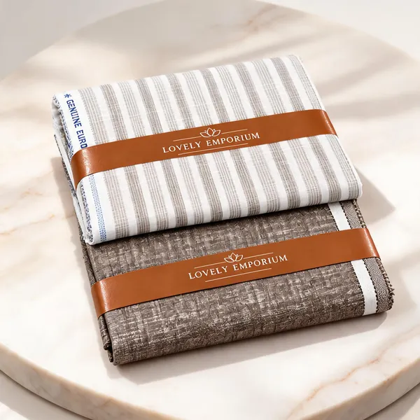 Giza_Cotton_Classic_White_Brown_Striped_Kitchen_Towel_Set