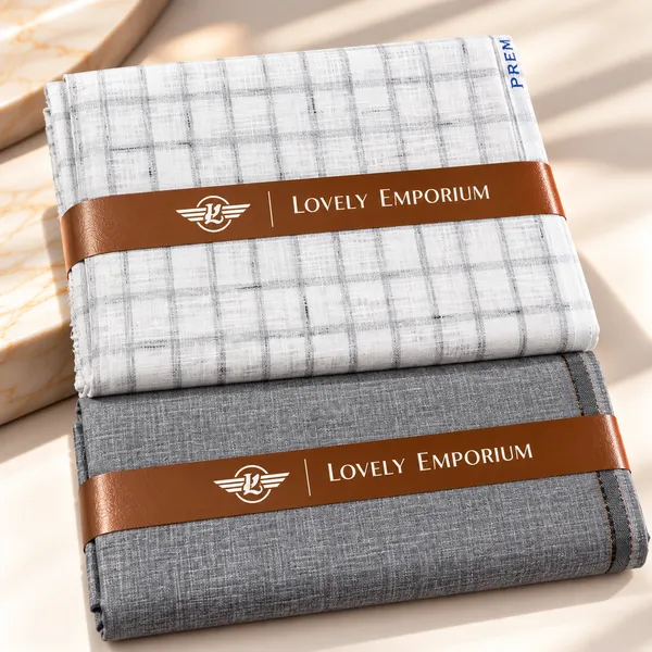 White_And_Grey_Checked_Unstitched_Fabric_For_Men