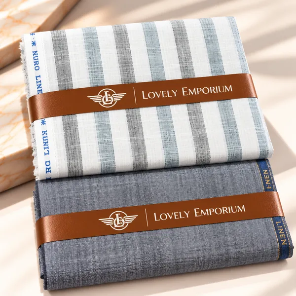White_Grey_Linen_Striped_Unstitched_Fabric_for_Men
