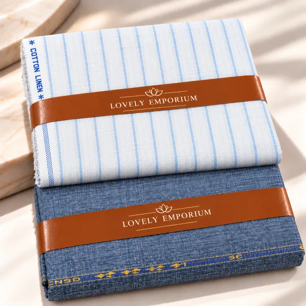 Blue_And_White_Cotton_Linen_Striped_Unstitched_Fabric_For_Men