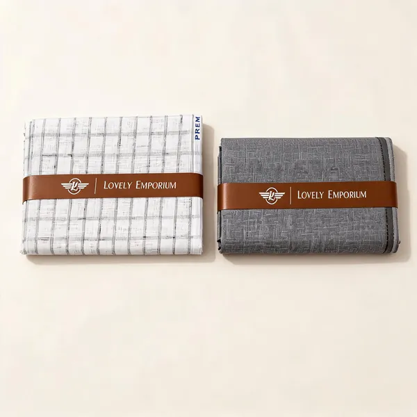 White_&_Grey_Checked_Giza_Cotton_Unstitched_Fabric_Set_Men