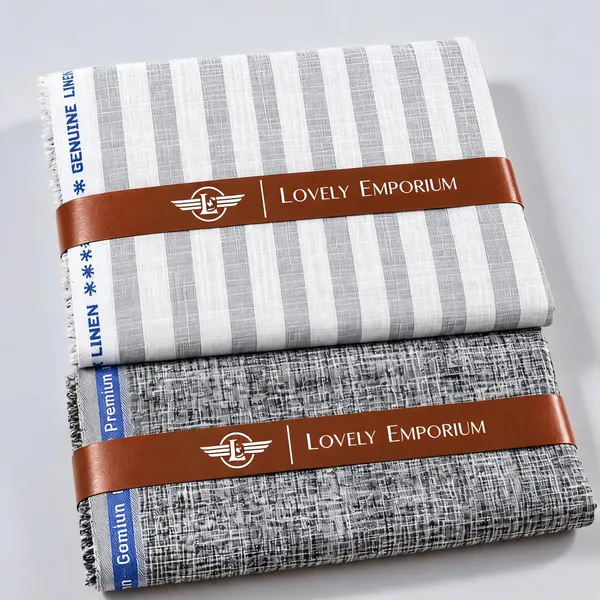 Grey_Striped_Giza_Cotton_Unstitched_Fabric_Set_Men