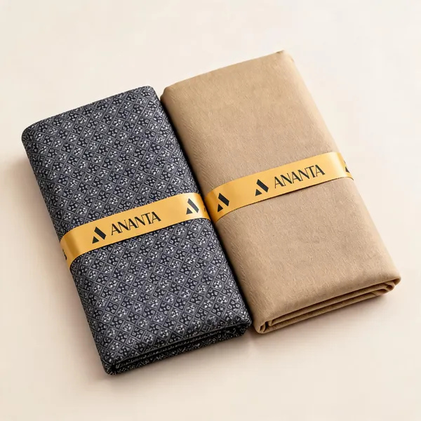 Linen_Black_Geometric_Print_&_Beige_Solid_Unstitched_Fabric_Set