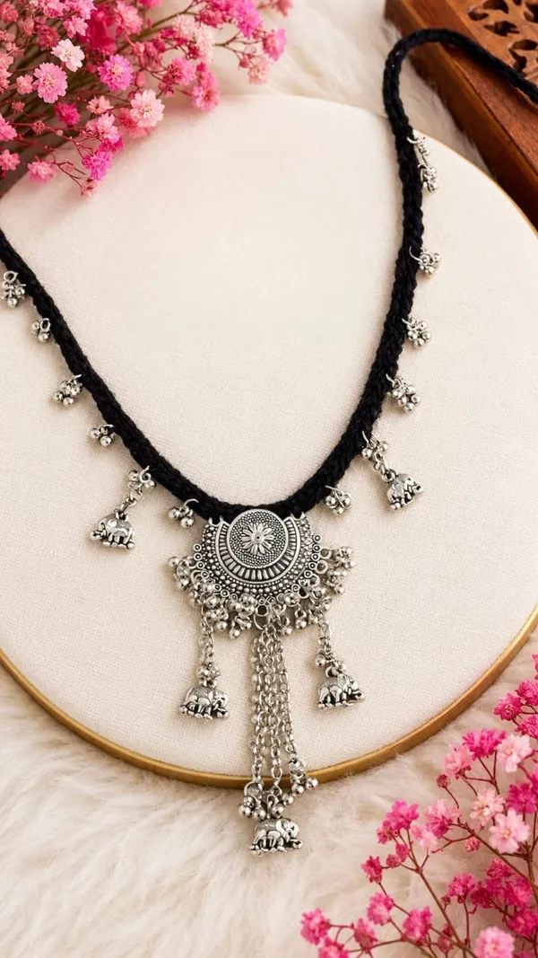 Black_Thread_Oxidised_Silver_Ethnic_Necklace_for_Women