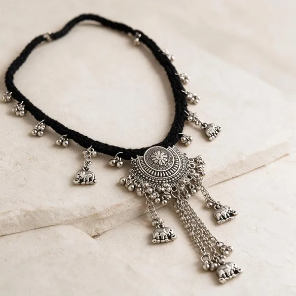 Black_Thread_Oxidised_Silver_Ethnic_Necklace_for_Women