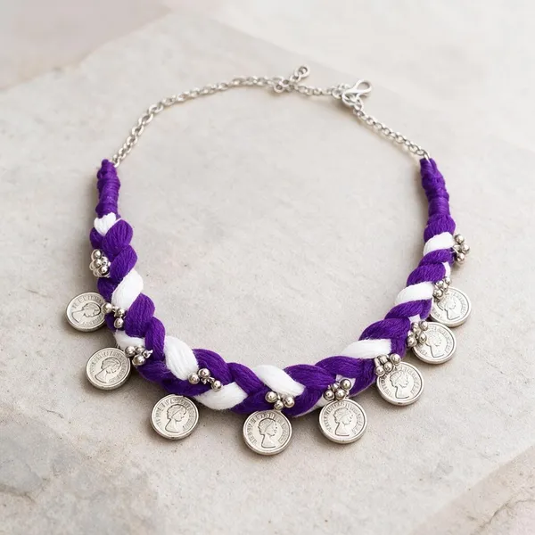 Purple_Thread_Braided_Necklace_for_Women