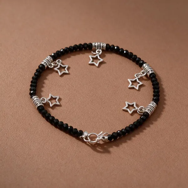 Black_Beaded_Star_Charm_Bracelet_Set_for_Women