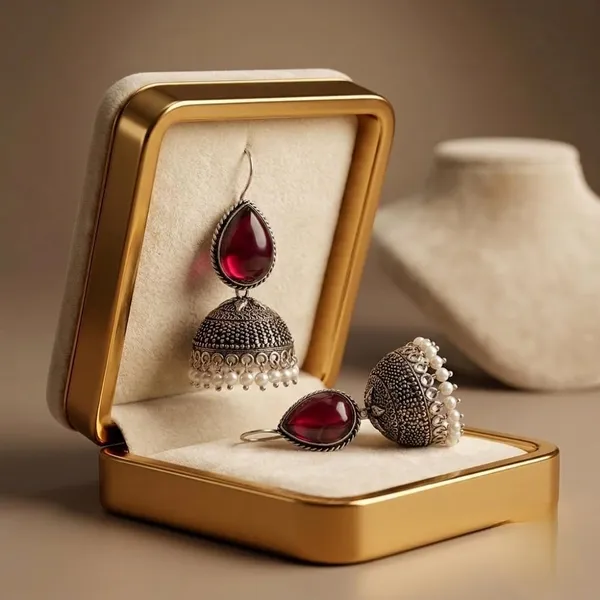Oxidized_Silver_Plated_Stone_Teardrop_Jhumka_Earrings_For_Girls_Women_Ethnic_Jewellery_Wedding_Party_Festive_Jewellery