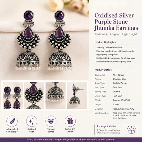 Jhumka_Earrings_For_Girls_Women_Festival_Wedding_Ethnic_Wear_Navratri_Garba