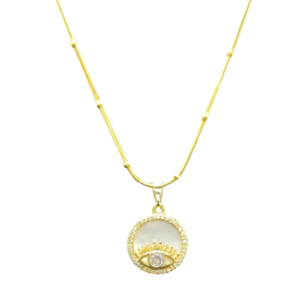 Mystic_Guard_Evil_Eye_Cz_Pendant_Necklace_Default_Title