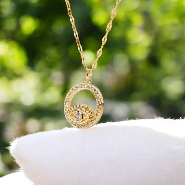 Mystic_Guard_Evil_Eye_Cz_Pendant_Necklace_Default_Title
