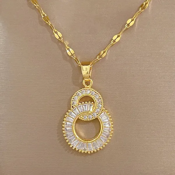 Golden_Loop_Double_Circle_Pendant_Necklace_Default_Title