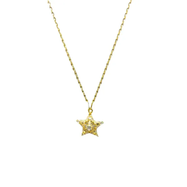 Midnight_Wish_Cz_Star_Pendant_Necklace_Default_Title