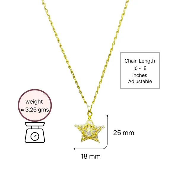 Midnight_Wish_Cz_Star_Pendant_Necklace_Default_Title