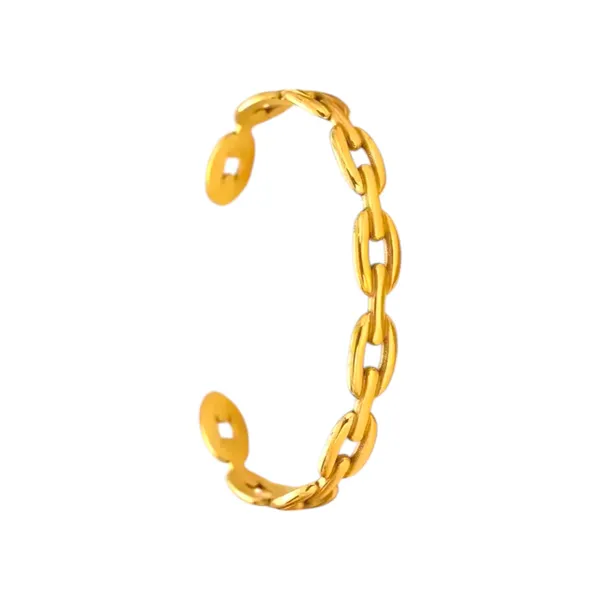Golden_Loop_Gold_Chain_Link_Cuff_Bracelet_Default_Title