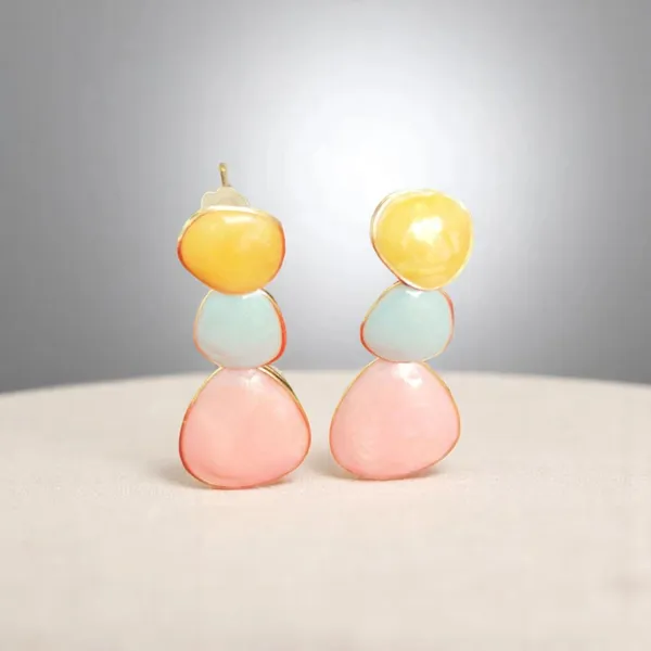 Golden_Flow_Yellow_Gold_Enamel_Dangle_Earrings_Default_Title