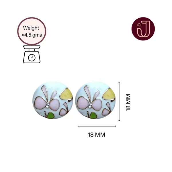 Whimsy_Bloom_Pink_Butterfly_Floral_Stud_Earrings_Default_Title