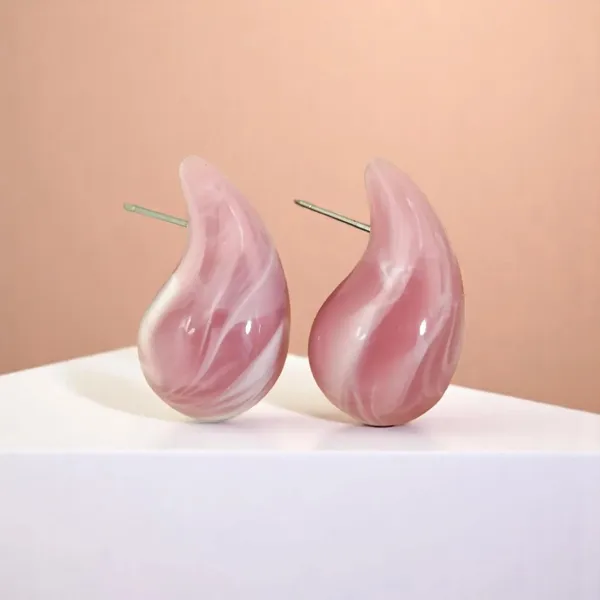 Sunkissed_Muse_Light_Coral_Resin_Teardrop_Earrings_Default_Title