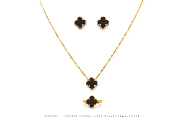 Timeless_Allure_Black_Clover_Jewelry_Set_Default_Title