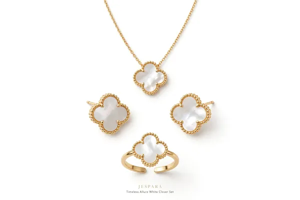 Serene_Elegance_White_Clover_Jewelry_Set_Default_Title