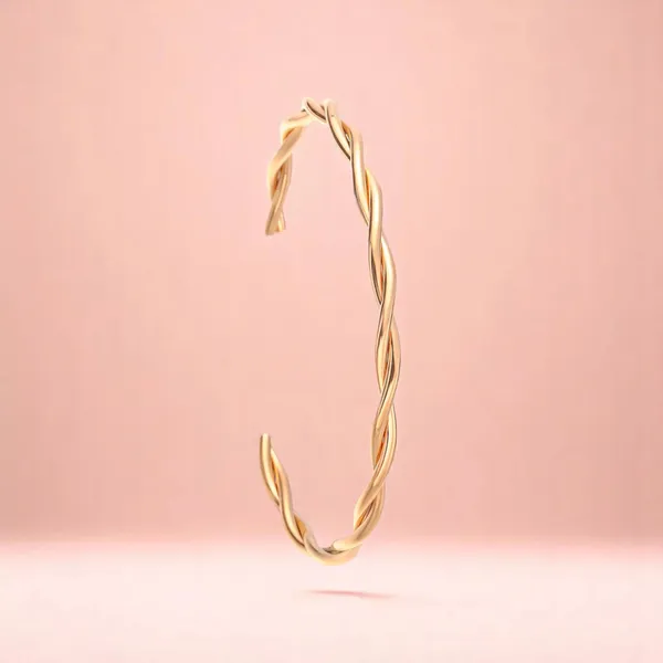 Blush_Coil_Rose_Gold_Wire_Cuff_Bracelet_Default_Title