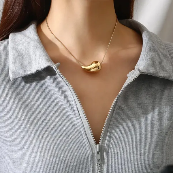 Pure_Flow_Gold_Water_Droplet_Pendant_Necklace_Default_Title