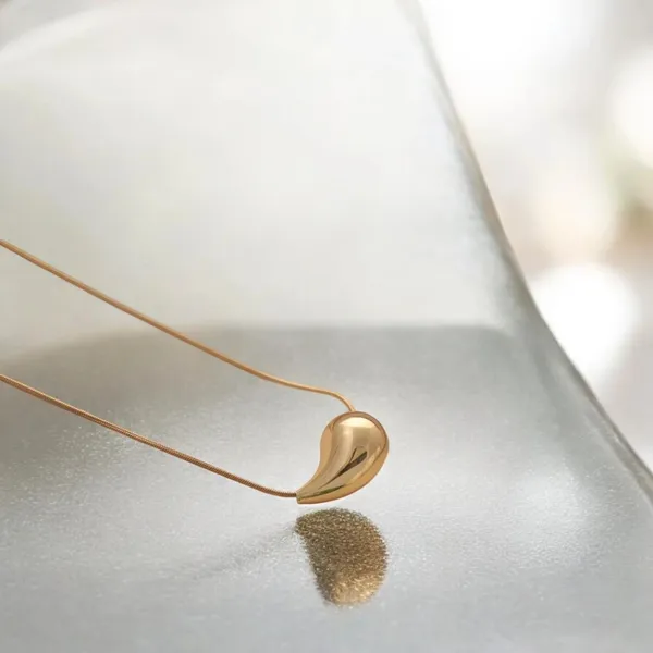 Pure_Flow_Gold_Water_Droplet_Pendant_Necklace_Default_Title