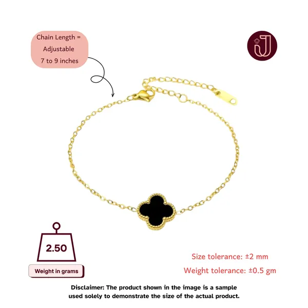 Midnight_Grace_Black_Clover_Chain_Bracelet_Default_Title