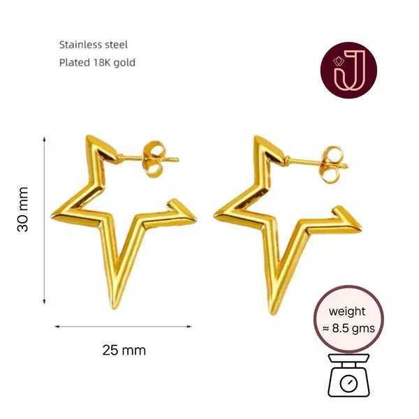Lunar_Halo_Gold_Star_Hoop_Earrings_Default_Title