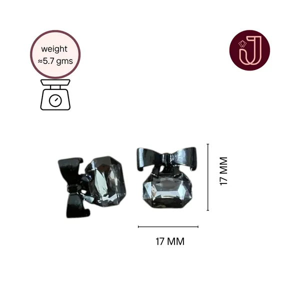 Velvet_Drama_Black_Bow_Gemstone_Stud_Earrings_Default_Title