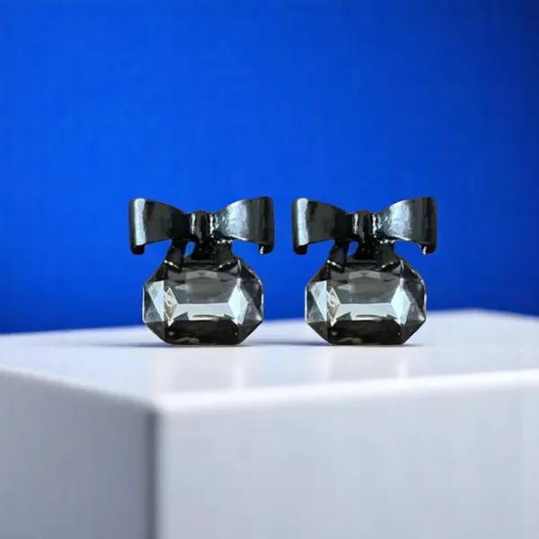 Velvet_Drama_Black_Bow_Gemstone_Stud_Earrings_Default_Title