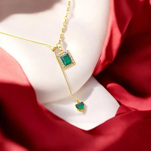 Emerald_Dusk_18k_Gold_Plated_Y_Necklace_With_Green_Stone_Drop_Default_Title