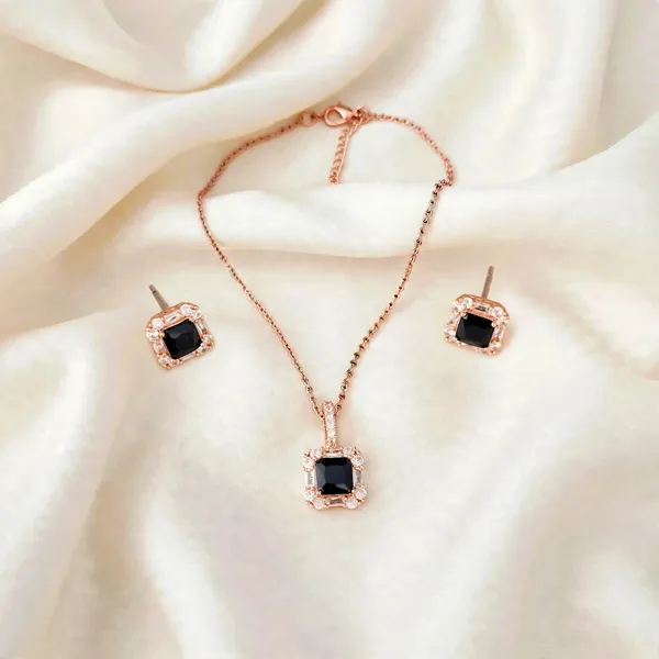 Midnight_Flame_Black_Stone_Pendant_Stud_Earring_Set_Default_Title