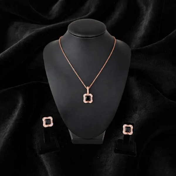 Midnight_Flame_Black_Stone_Pendant_Stud_Earring_Set_Default_Title