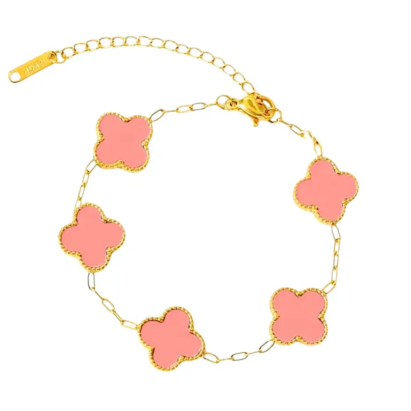 Rosy_Luck_Pink_Clover_Charm_Bracelet_Default_Title