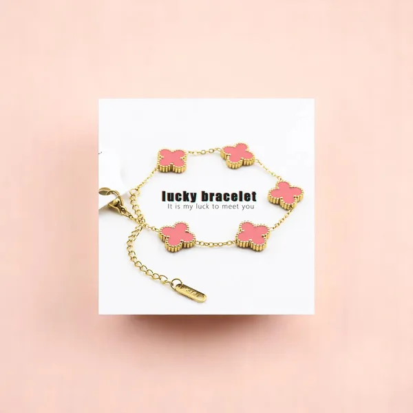 Rosy_Luck_Pink_Clover_Charm_Bracelet_Default_Title