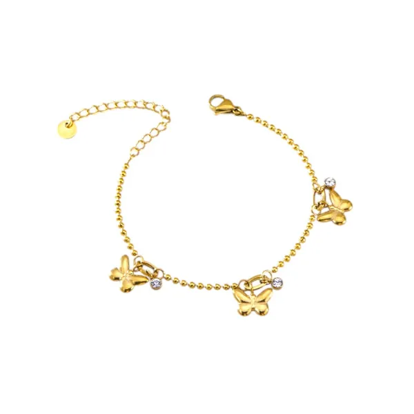 Golden_Flutter_Gold_Butterfly_Charm_Bracelet_Default_Title