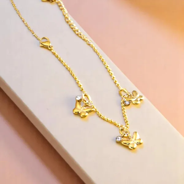 Golden_Flutter_Gold_Butterfly_Charm_Bracelet_Default_Title