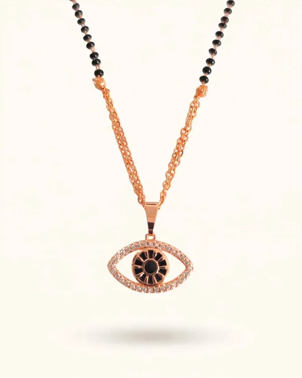 Aura_Shield_Rose_Gold_Evil_Eye_Mangalsutra_Necklace_Default_Title