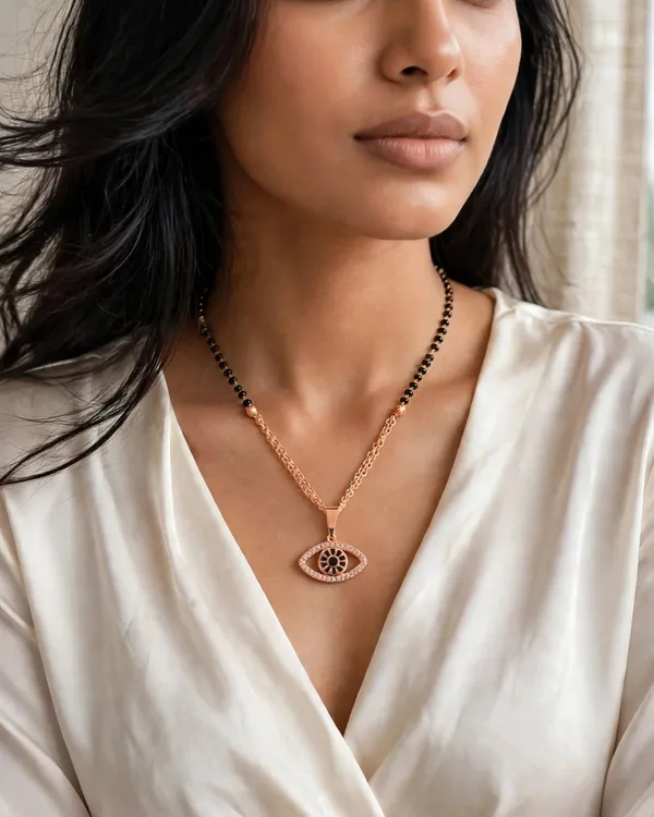 Aura_Shield_Rose_Gold_Evil_Eye_Mangalsutra_Necklace_Default_Title