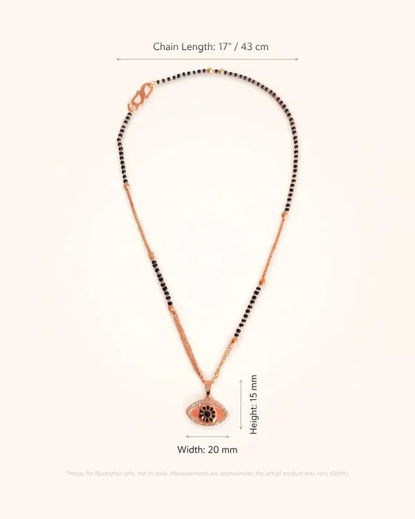 Aura_Shield_Rose_Gold_Evil_Eye_Mangalsutra_Necklace_Default_Title