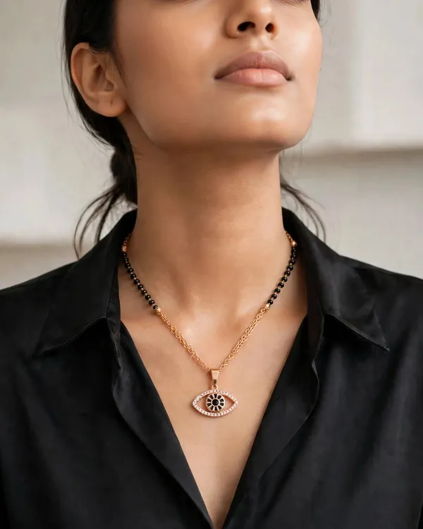 Aura_Shield_Rose_Gold_Evil_Eye_Mangalsutra_Necklace_Default_Title