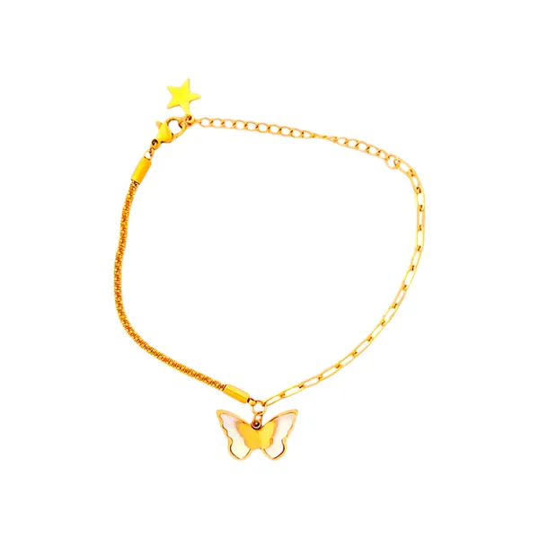 Golden_Flutter_Butterfly_Charm_Bracelet_Default_Title