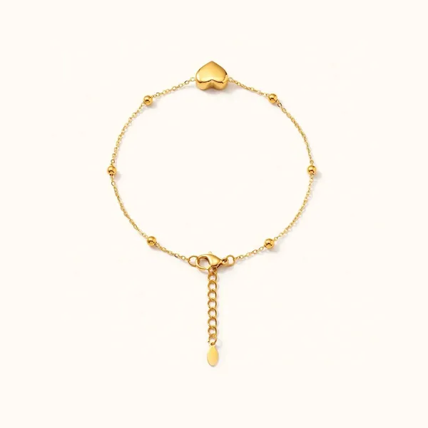Golden_Orbit_Gold_Ball_Chain_Bracelet_Default_Title