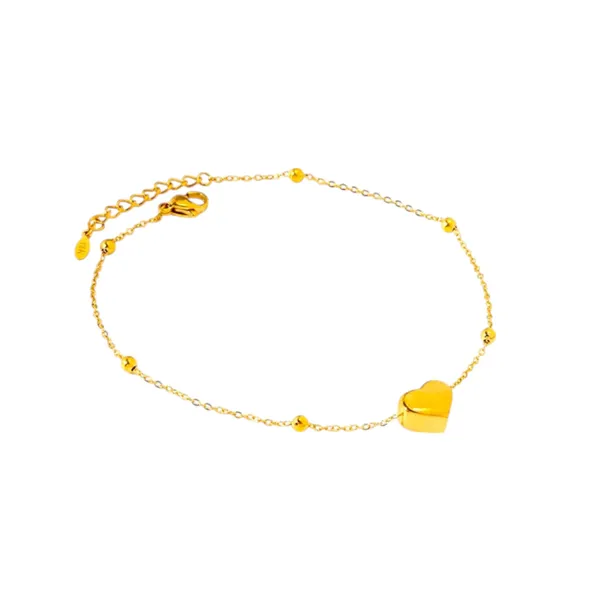 Golden_Orbit_Gold_Ball_Chain_Bracelet_Default_Title