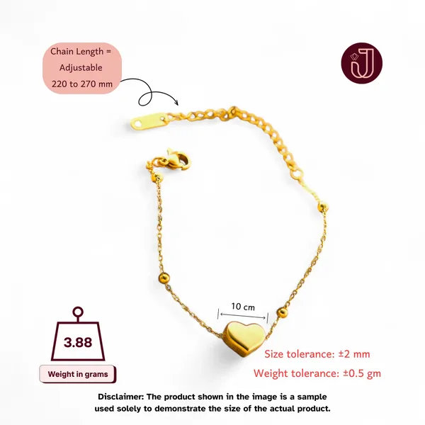 Golden_Orbit_Gold_Ball_Chain_Bracelet_Default_Title
